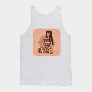 Ukelele Baby - peach Tank Top